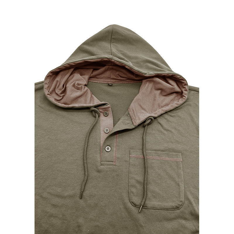 Men's Long-sleeved Hooded