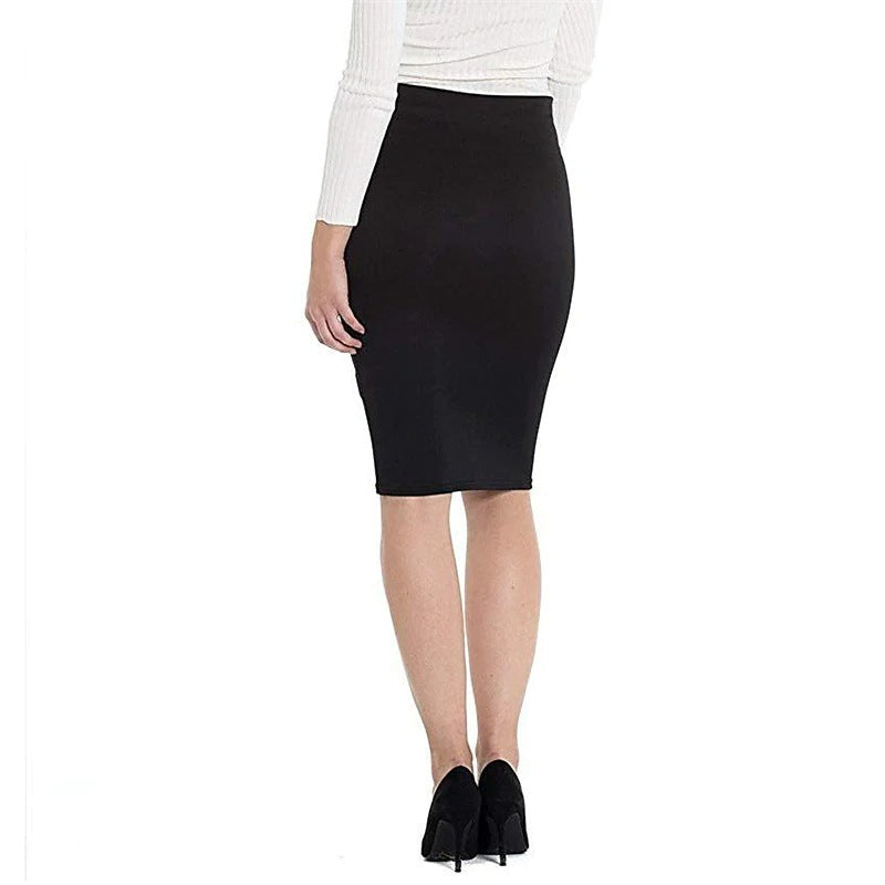 Double-layer Sheath Business A- Line Skirt