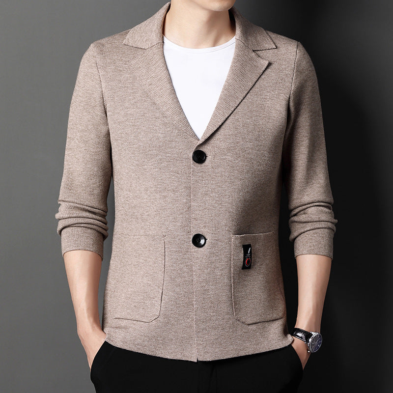 Men's Knit Cardigan Suit