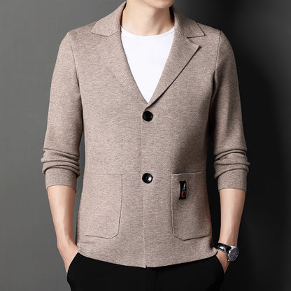 Men's Knit Cardigan Suit