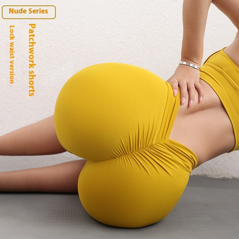 Three Points Peach Nude Workout Pants