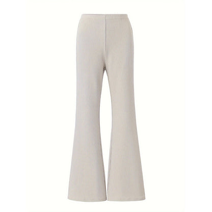 Slightly Flared Straight Slim Fit Hip Raise Pants