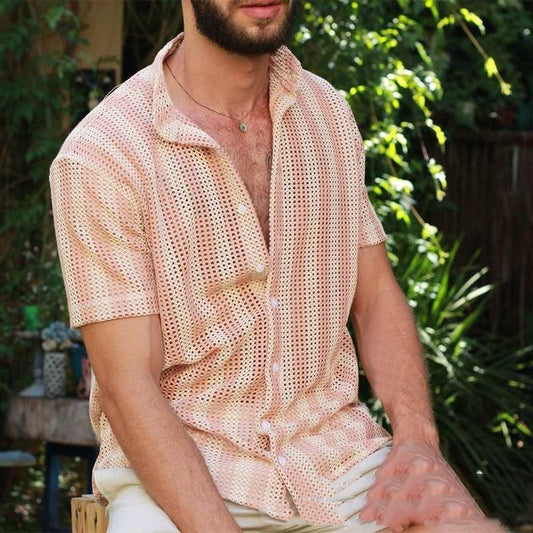 Waffle Cool Men's Shirt Hole