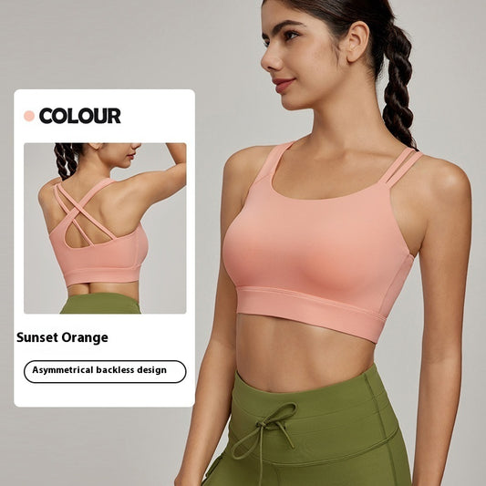 Sexy Oblique Shoulder Sports Vest Female