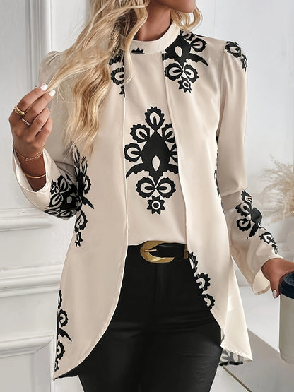 Elegant Women's Long-sleeved Shirt