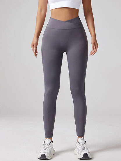 V-waist Fitness Elastic Tight Pants