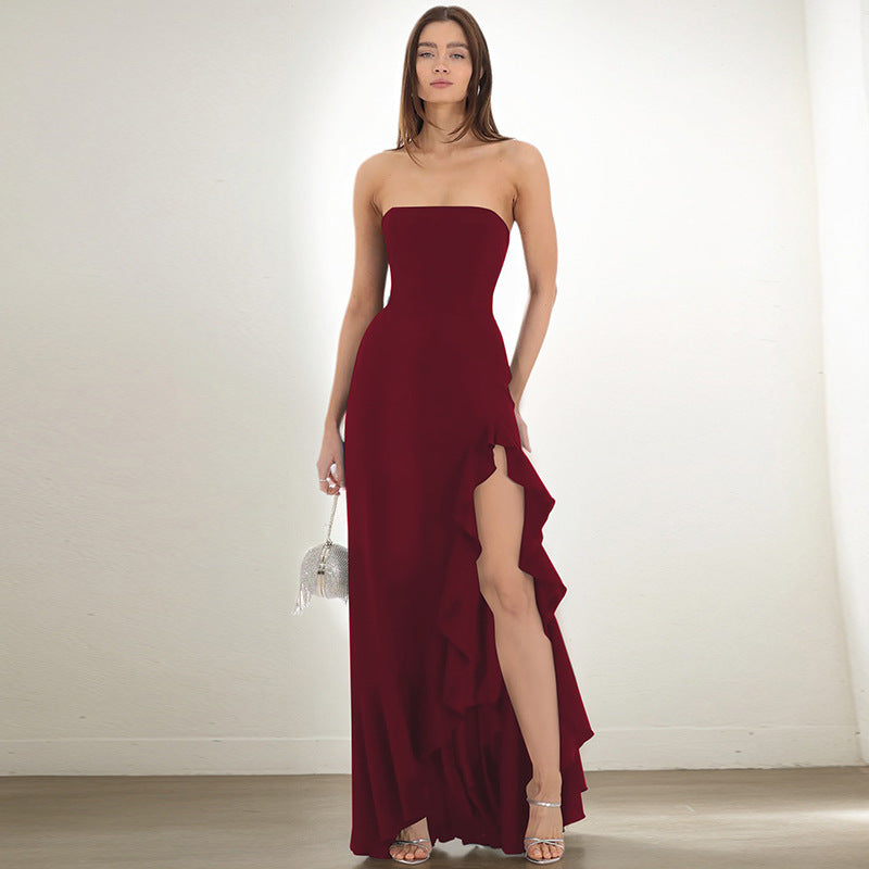 Sexy Split Maxi Tube Dress