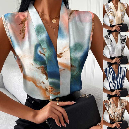 Sleeveless Top Shirt Women