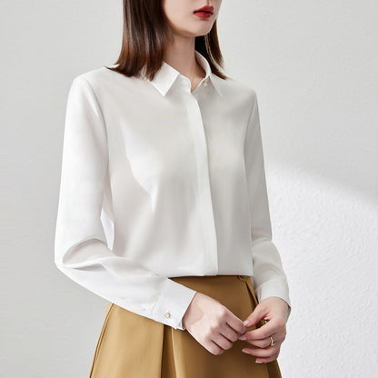 Graceful Satin Top Shirt
