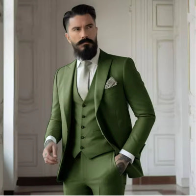 Men's Slim Fit Business Suit Set