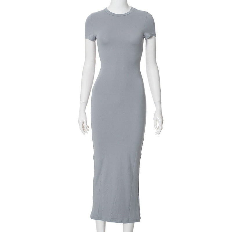 Long Elegant Sleeved Tight Fitting Dress