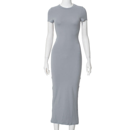 Long Elegant Sleeved Tight Fitting Dress
