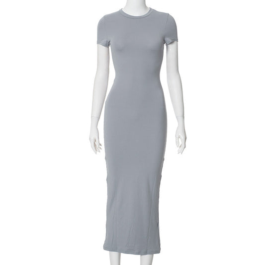 Long Elegant Sleeved Tight Fitting Dress