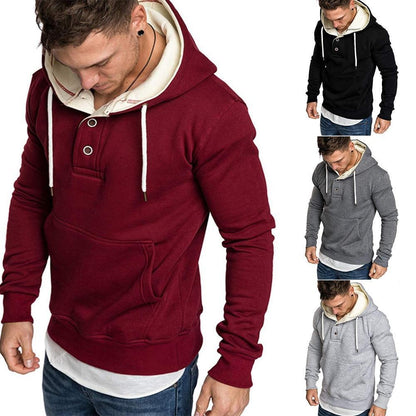 Patchwork men hoodie