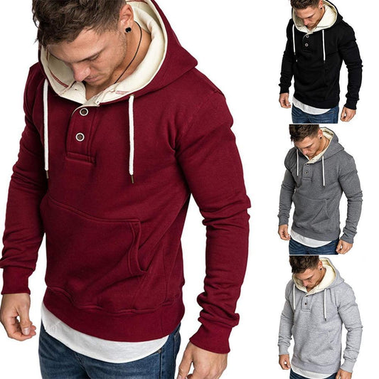 Patchwork men hoodie