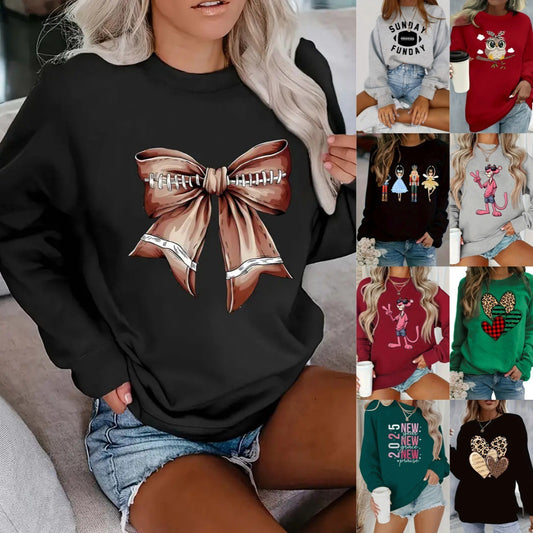 Ladie's Long Sleeve Crew Neck Sweatshirts