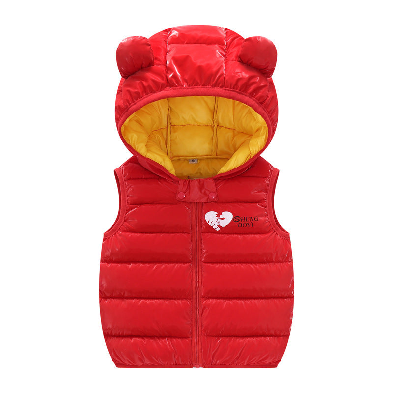 Boys Girls Sleeveless Waistcoat Outerwear Vests