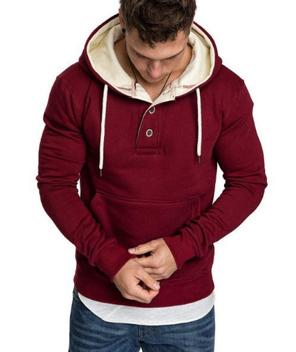 Patchwork men hoodie