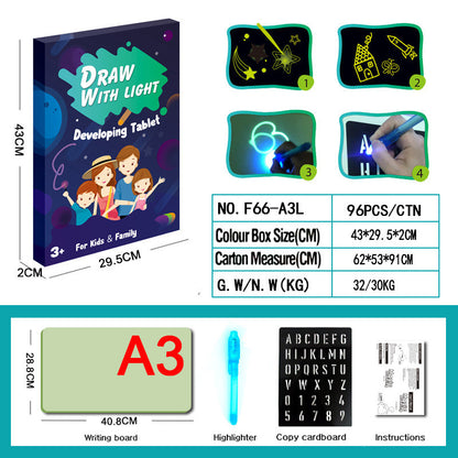 Educational Toy Drawing Pad 3D Magic Light Effects