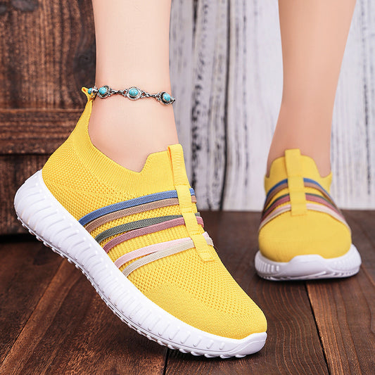Women's Mesh Surface Plus Size Soft Bottom Pumps