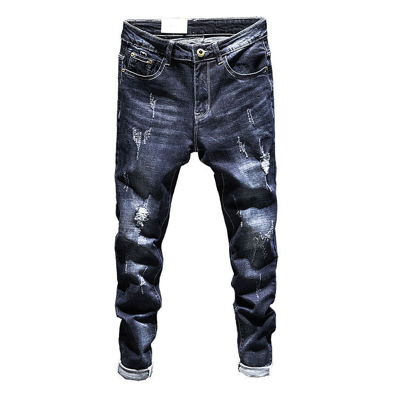 Slim-fitting Simple Men's Jeans