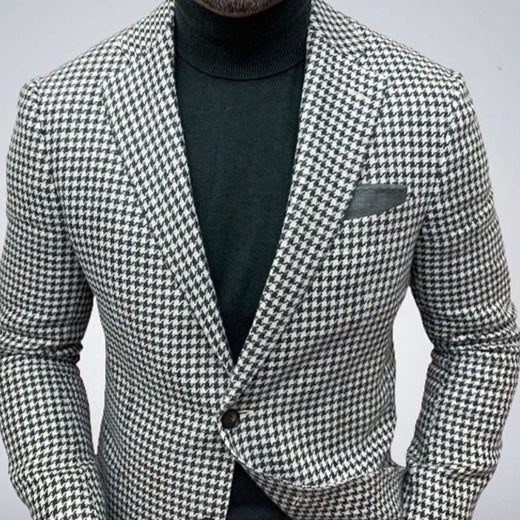 Elegant Men's Two-button Large Pocket Suit Jacket