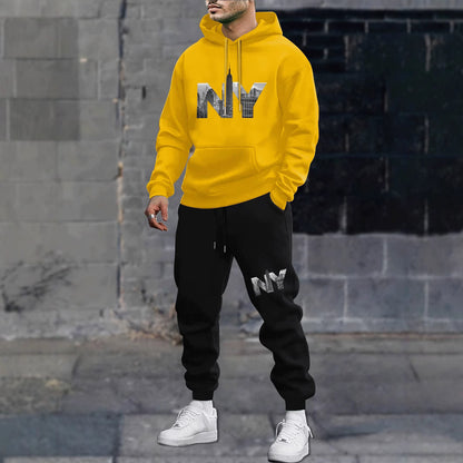 Men's Leisure Sports Sweater Sweatpants