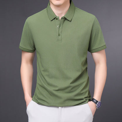 Men's Lapel Short Half Sleeve T-Shirt