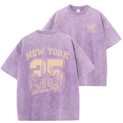 Men's Vintage Washed Short-sleeved T-shirt