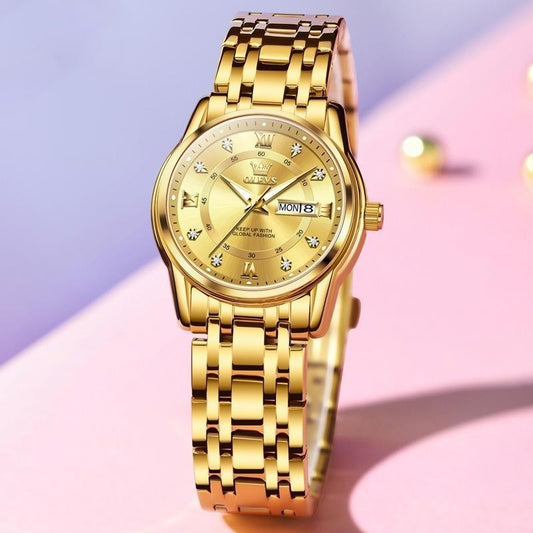 Roman Scale Fashion Quartz Watch Waterproof