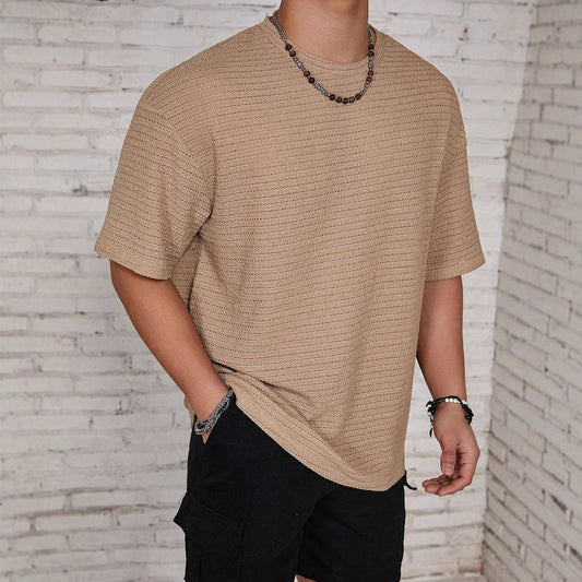 Men's Loose Hollow Flow Round Neck T-shirt