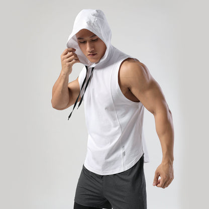 Hooded Sleeveless T-shirt Men's