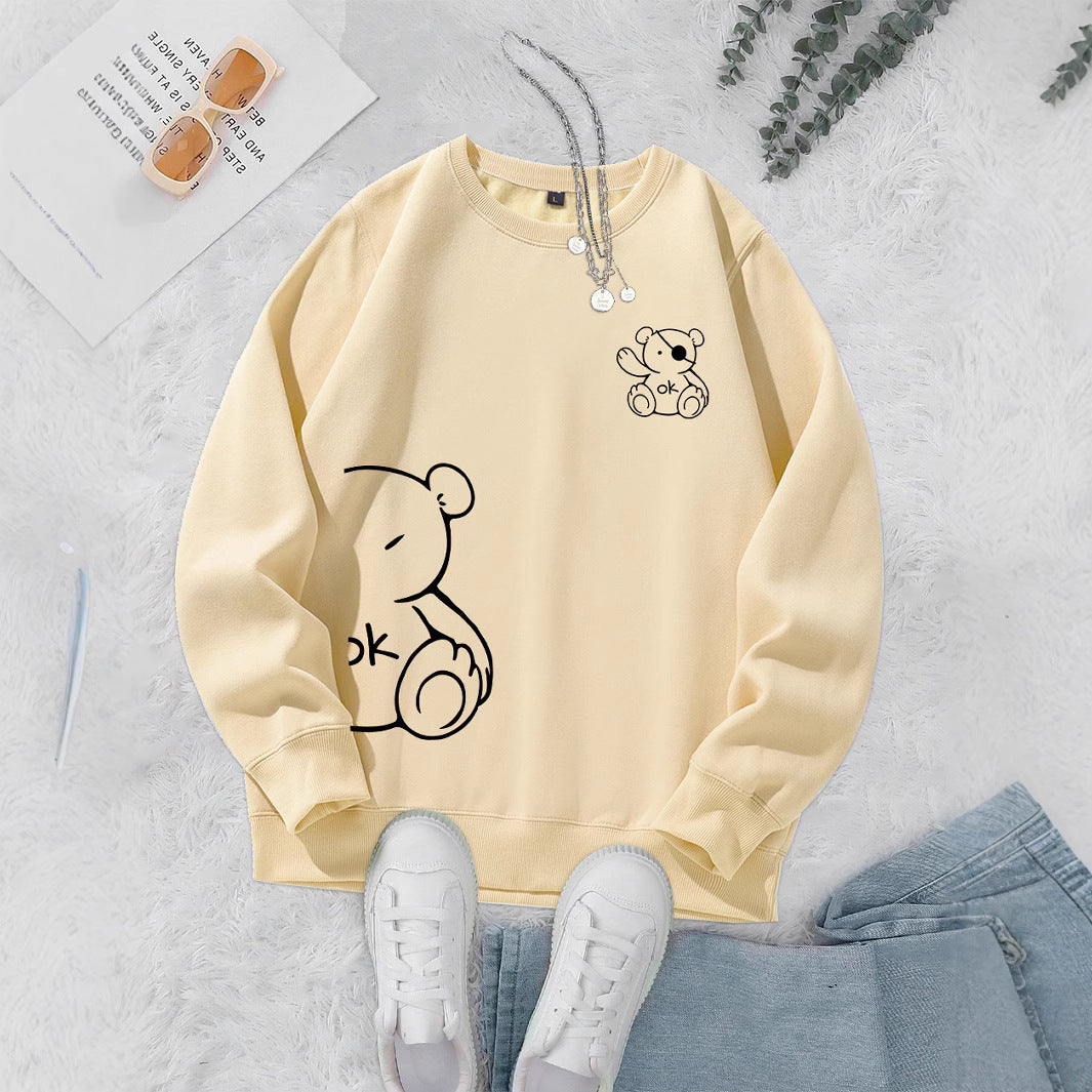 Nice Kawaii OK Teddy Bear Sweatshirts
