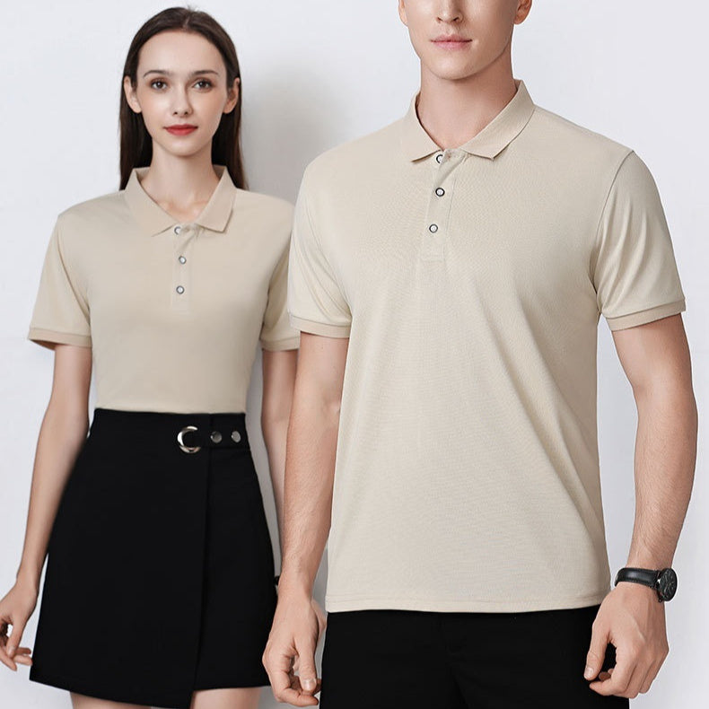 Men's Ice Silk Overalls Polo T-Shirt