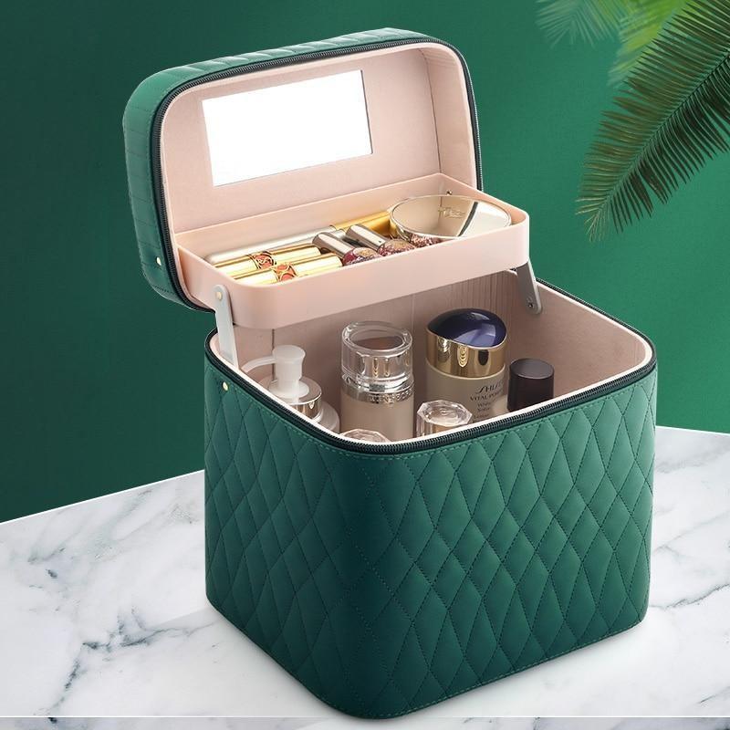 Large Capacity Portable Cosmetics Storage