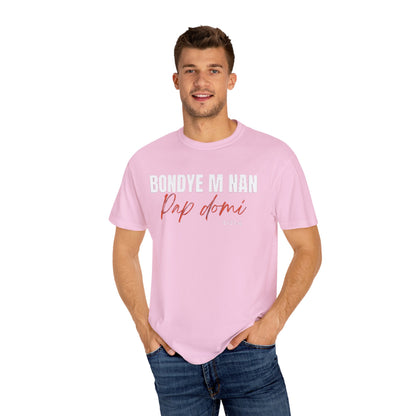 (White Letters) Bondye m nan pap Domi T-Shirt
