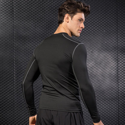 Men's Tight Training Sports Long Sleeve T-shirt
