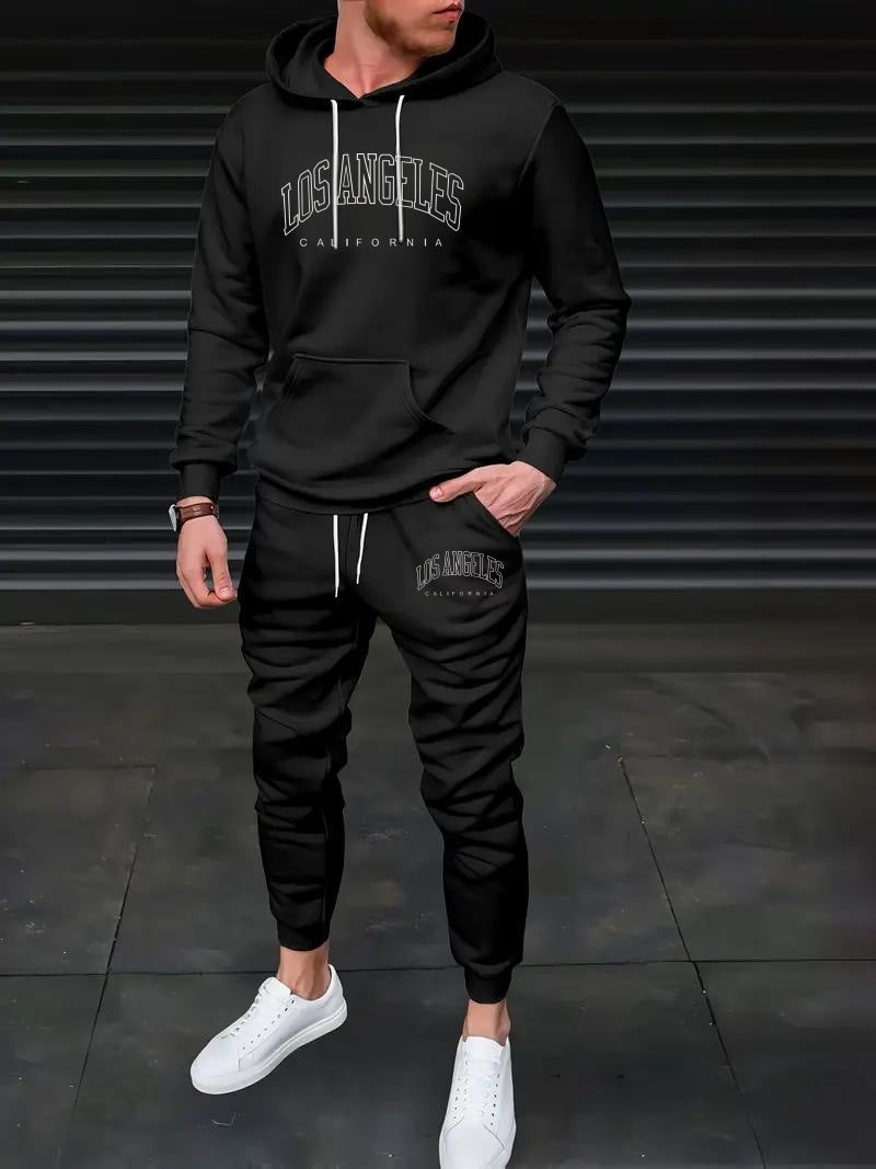 Men Sweatshirt And Sweatpants Suit Men