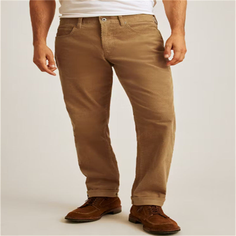 Corduroy Straight Trousers