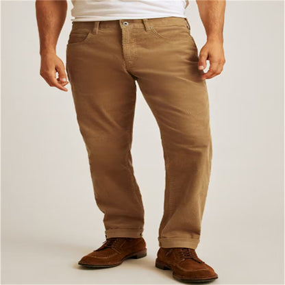 Corduroy Straight Trousers