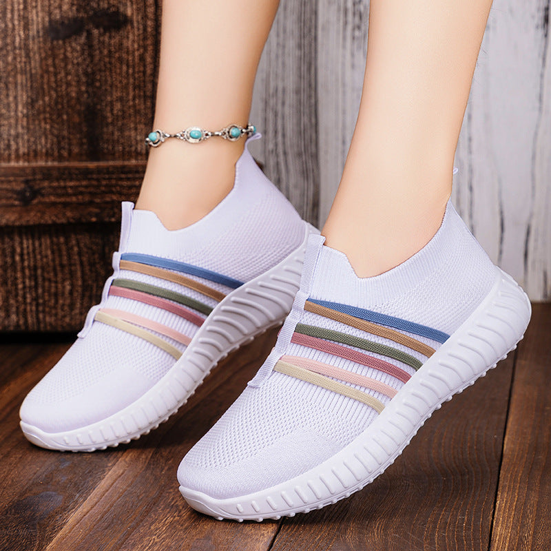 Women's Mesh Surface Plus Size Soft Bottom Pumps