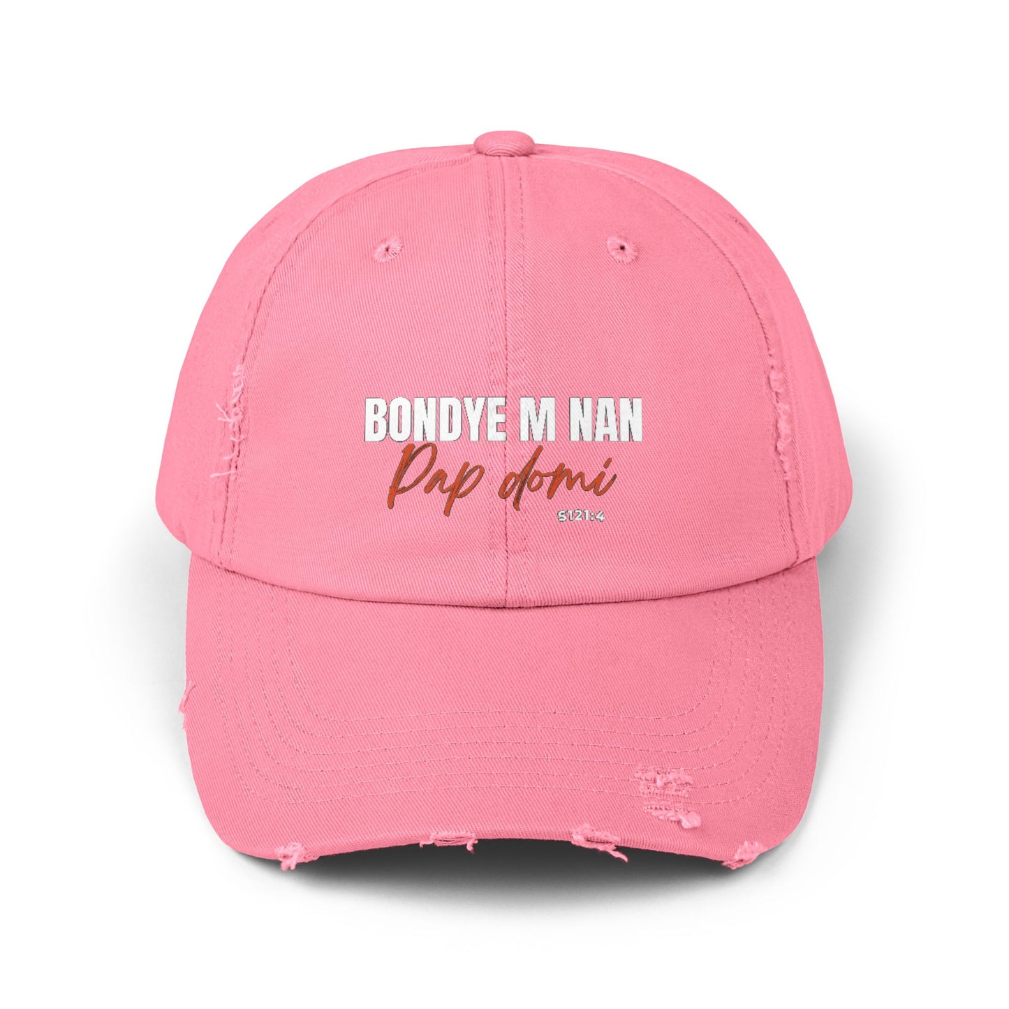 Unisex Cap Design "Bondye m nan pap Domi"