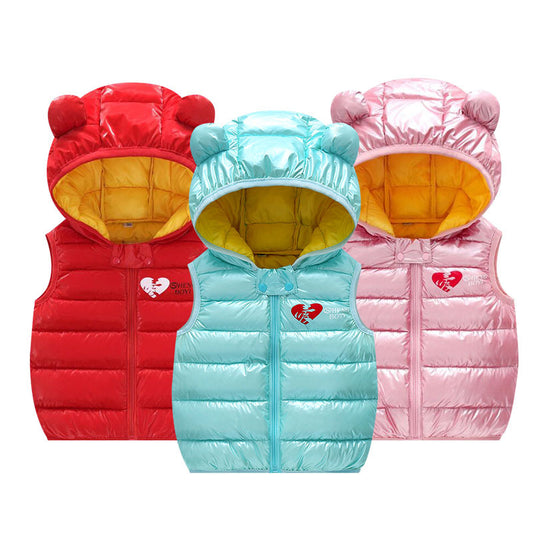 Boys Girls Sleeveless Waistcoat Outerwear Vests
