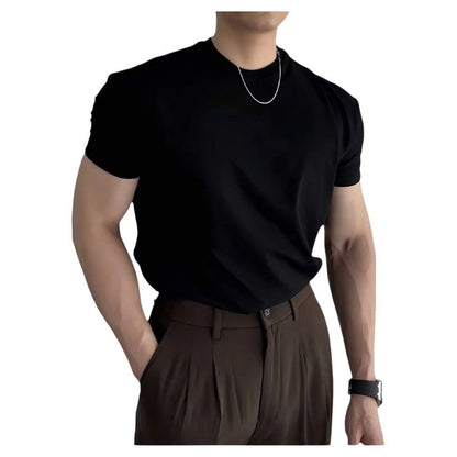 Nice Closed Short-sleeved T-shirt Men