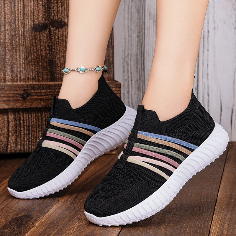 Women's Mesh Surface Plus Size Soft Bottom Pumps