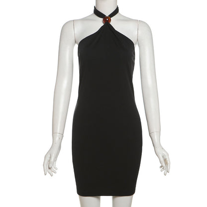Halter Slim-fit Slimming Sheath Jumpsuit Dress