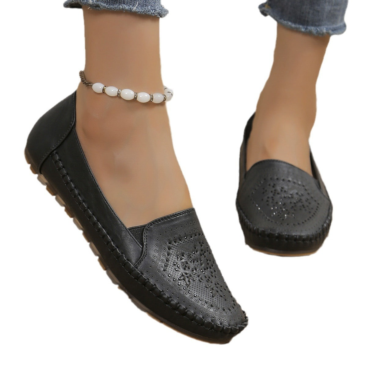 Stitching Gommino Women's Shoes
