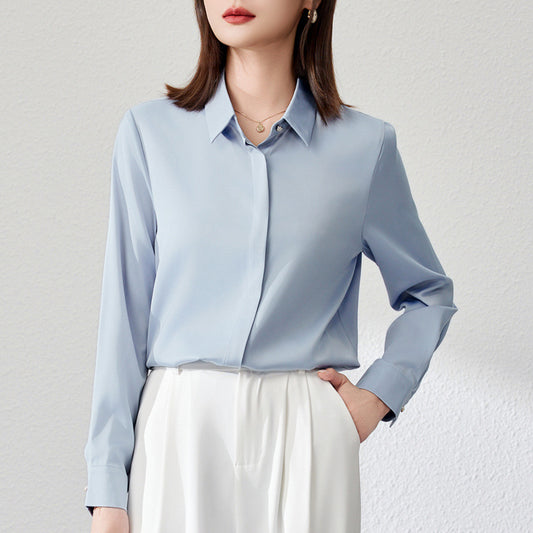 Graceful Satin Top Shirt