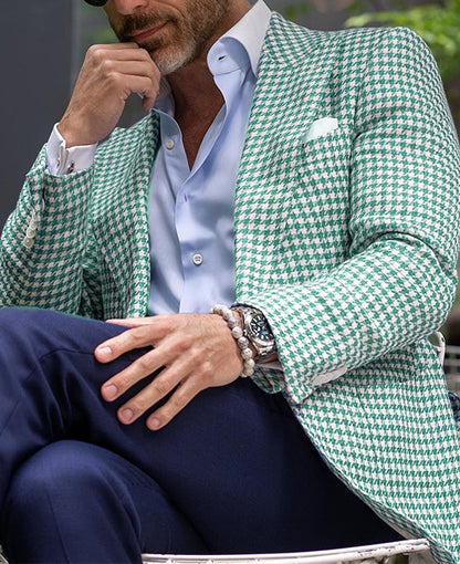 Elegant Men's Two-button Large Pocket Suit Jacket