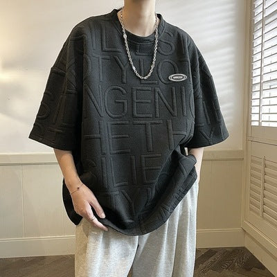 Three-dimensional Men's Sleeve Loose T-Shirt